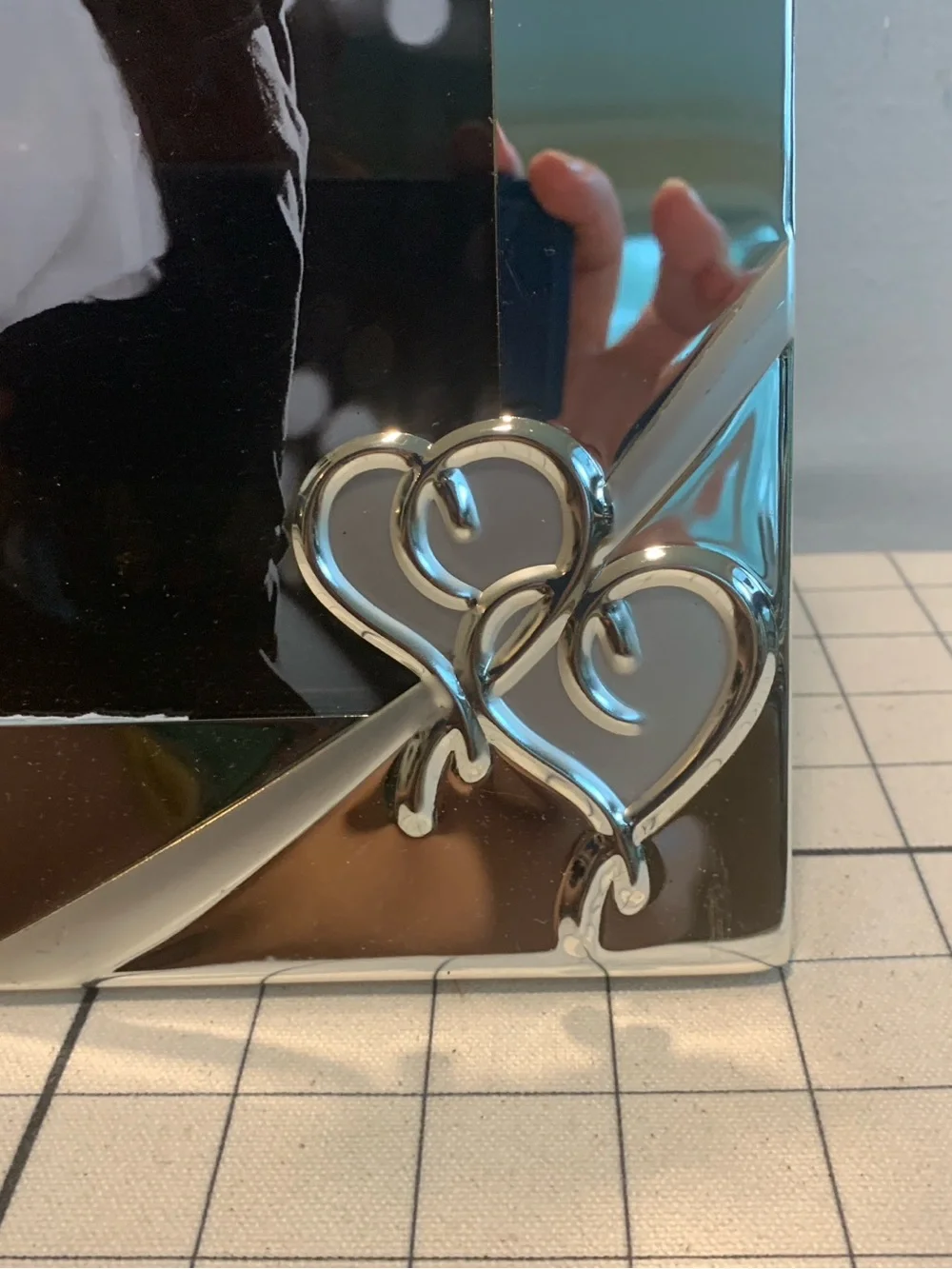 Lenox “True Love” Photo Frame with Interlocking Heart Accent